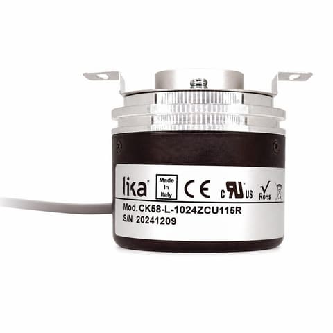 CK58-L-1024ZCU115R 1024 P/R Line Driver 5VDC Инкрементальный энкодер с полым валом Ø15мм LIKA