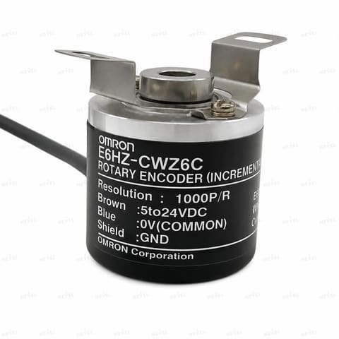 E6HZ-CWZ6C 1024 P/R NPN 5-24VDC Инкрементальный энкодер с полым валом Ø8мм OMRON — 1
