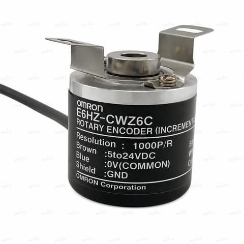 E6HZ-CWZ6C 2000 P/R NPN 5-24VDC Инкрементальный энкодер с полым валом Ø8мм OMRON — 1