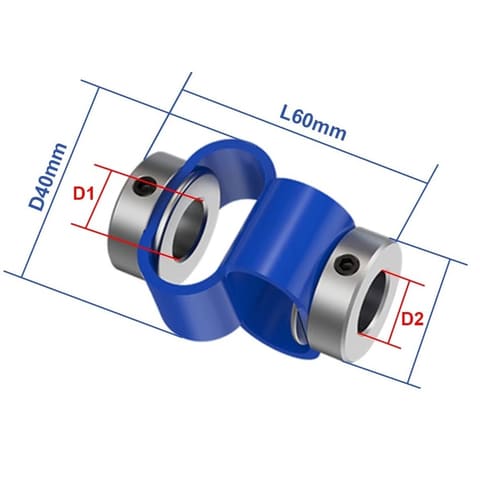 LS-D-D40L60 Ø12/14мм Муфта гибкая для энкодера резиновая — 2