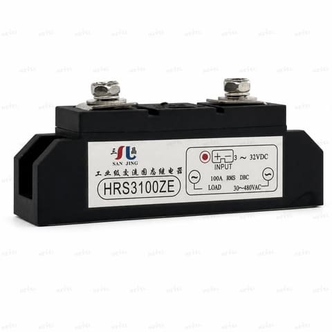 HRS3100ZE 100A 3-32VDC / 30-480VAC bir fazali qattiq jismli rele SSR — 2