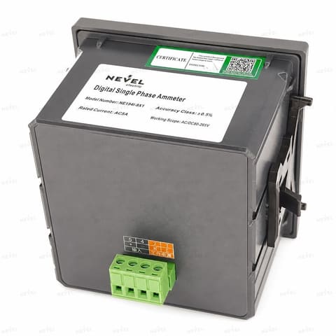NE194I-9X1 5A 1P Цифровой амперметр 96×96 AC/DC 80-265V — 2
