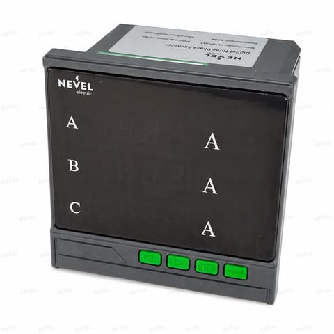 NE194I-9X4 5A 3P Цифровой амперметр 96×96 AC/DC 80-265V — 1