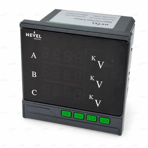 NE194U-9X4 3P Цифровой вольтметр 96×96 AC/DC  80-265V — 1