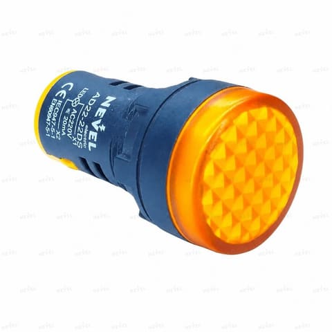 AD22-22DS жёлтый Сигнальная лампа Ø22 24-220VAC/DC LED — 1