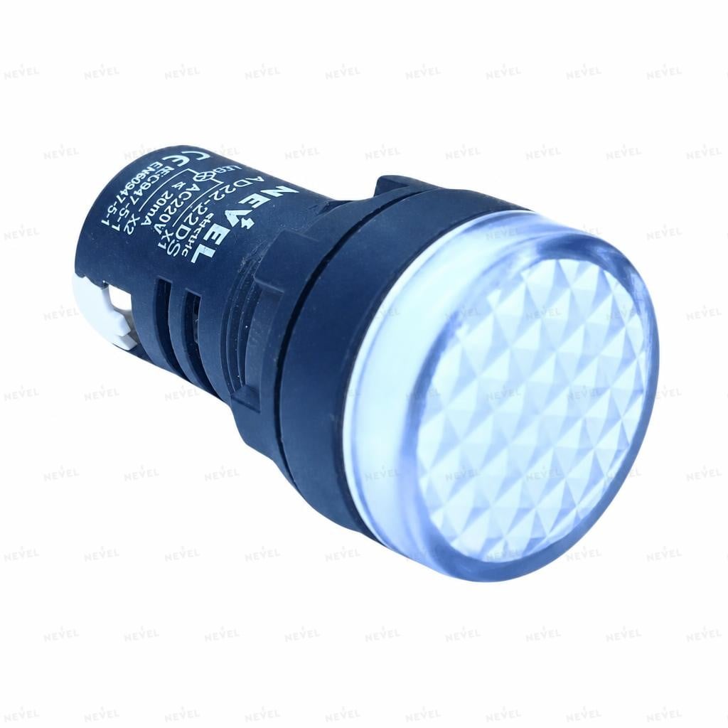 AD22-22DS белый Сигнальная лампа Ø22 24-220VAC/DC LED