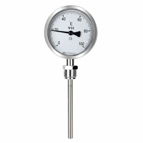 WSS311 0-100°C шток 5см Биметаллический термометр, радиальное подключение