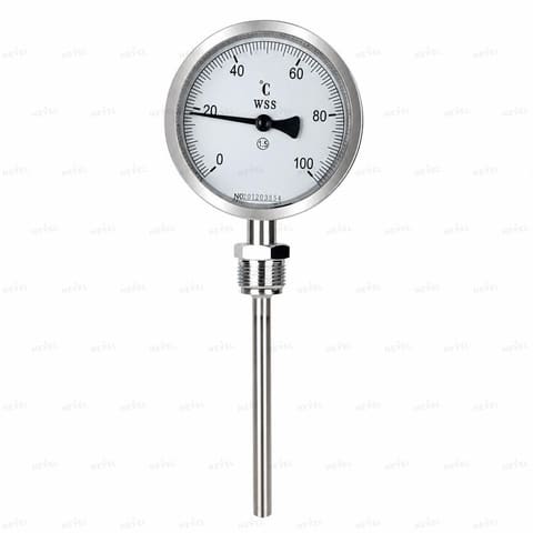 WSS311 0-100°C шток 5см Биметаллический термометр, радиальное подключение — 1