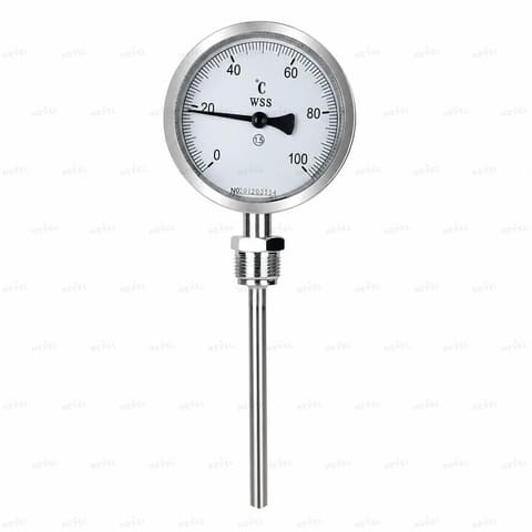 WSS311 0-300°C shtok 15sm bimetall termometr, radial ulanish — 1