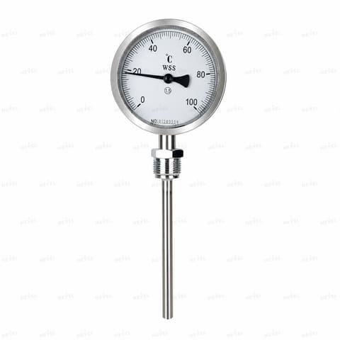 WSS411 0-300°C шток 5см Биметаллический термометр, радиальное подключение — 1