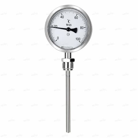 WSS411 0-300°C shtok 15sm bimetall termometr, radial ulanish — 1