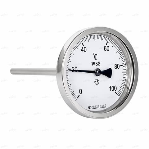 WSS401 -40-60°C шток 5см Биметаллический термометр, осевое подключение — 1