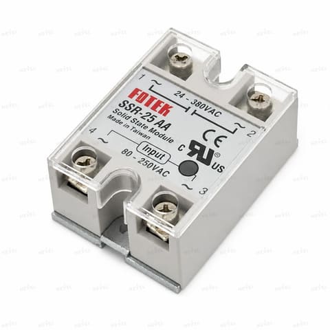 SSR-25AA 25А 80-250VAC / 24-380VAC Однофазное твердотельное реле SSR FOTEK