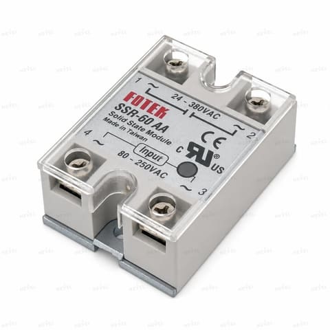 SSR-60AA 60А 80-250VAC / 24-380VAC Однофазное твердотельное реле SSR FOTEK — 1