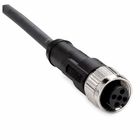 M12 5-pin мама Кабельный разъём прямой, кабель 10 см