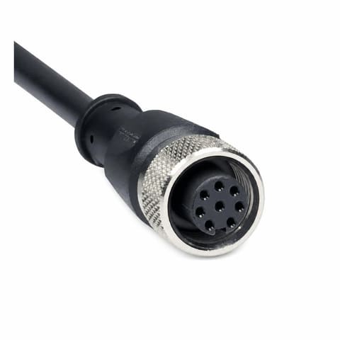 M12 8-pin мама Кабельный разъём прямой, кабель 10 см
