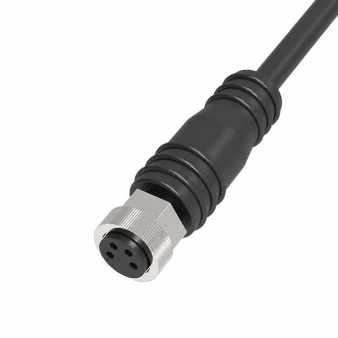 M8 4-pin мама Кабельный разъём прямой, кабель 2 м