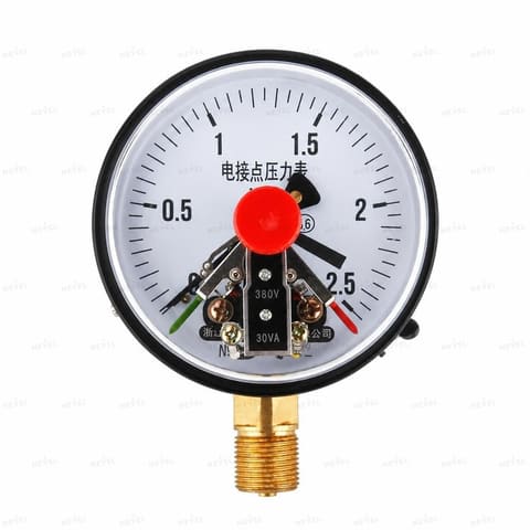YXC-100 0-60MPa G1/2″ Манометр электроконтактный (ЭКМ) — 1