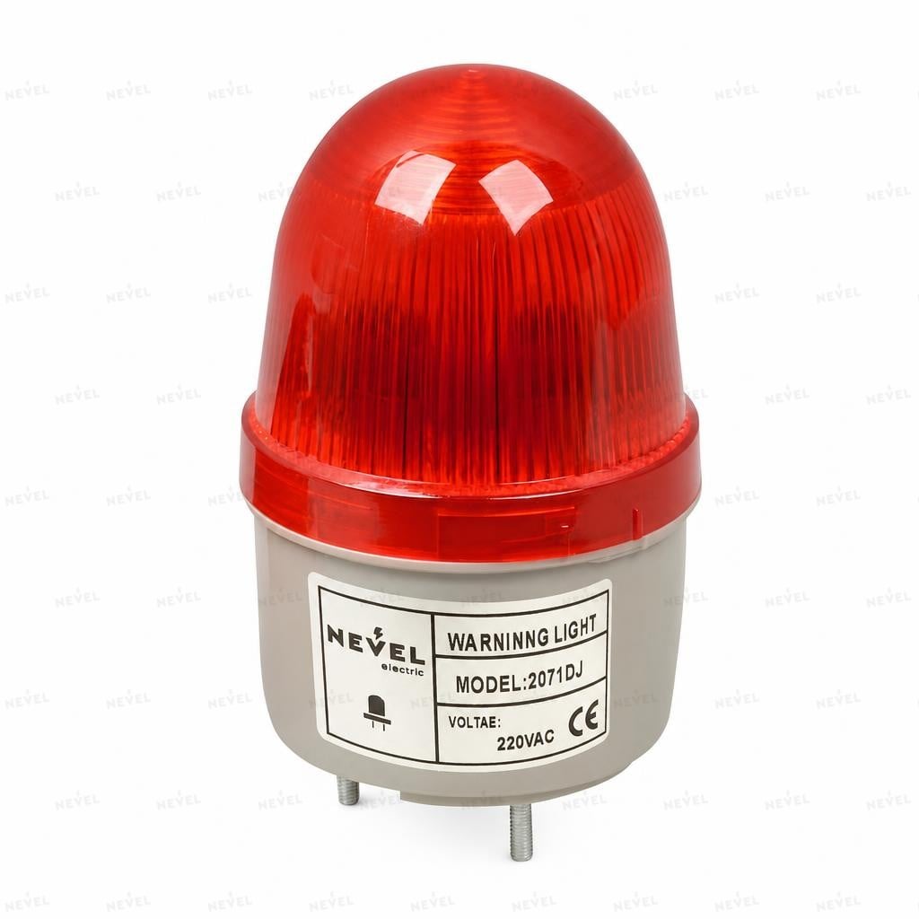 LTE-2071-J Сирена сигнальная красный 12/24VDC 220VAC