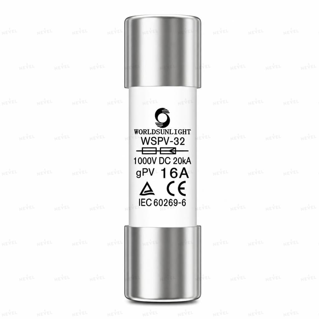 10×38 6A DC1000V quyosh panellari uchun saqlagich