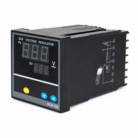SCR-100 Регулятор напряжения тиристорный цифровой 220VAC 48x48