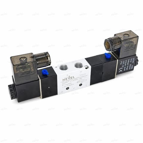 4V230E-08B 24VDC Пневмораспределитель электромагнитный 5/3 центр с выхлопом G1/4"