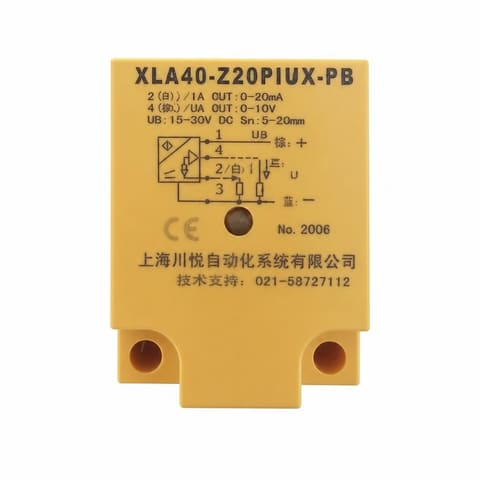 XLA40-Z20PIUX-PB 15-30VDC Аналоговый индуктивный датчик расстояния дистанция 0-10мм 4-20мА/0-10В
