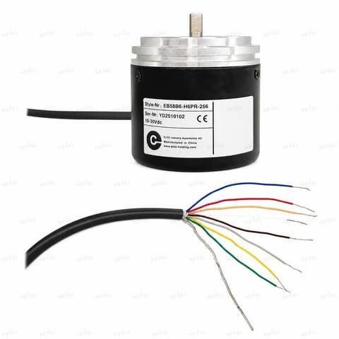EB58B6-H6PR-256 256 P/R Push-Pull 10-30VDC Инкрементальный энкодер с валом Ø6мм ELCO — 2