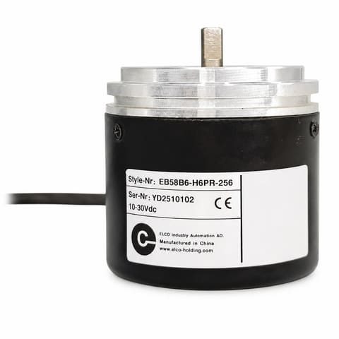 EB58B6-H6PR-256 256 P/R Push-Pull 10-30VDC Инкрементальный энкодер с валом Ø6мм ELCO