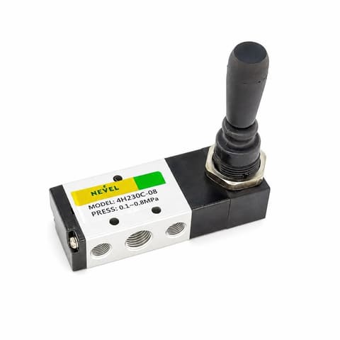 4H230C-08 Пневмораспределитель ручной рычажный 5/2 G1/4"