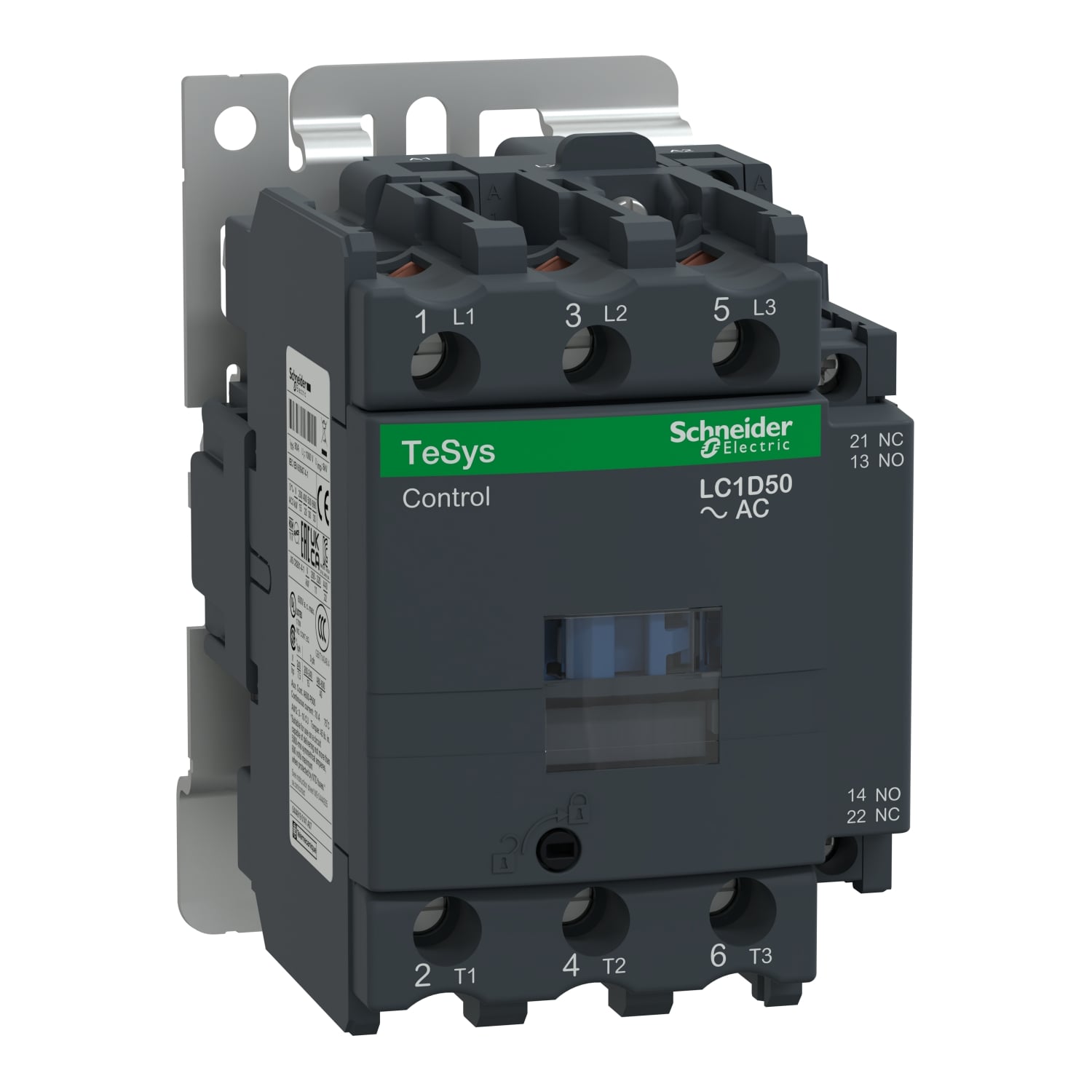 LC1D50M7 50A 220VAC 1NO+1NC Контактор электромагнитный Schneider Electric