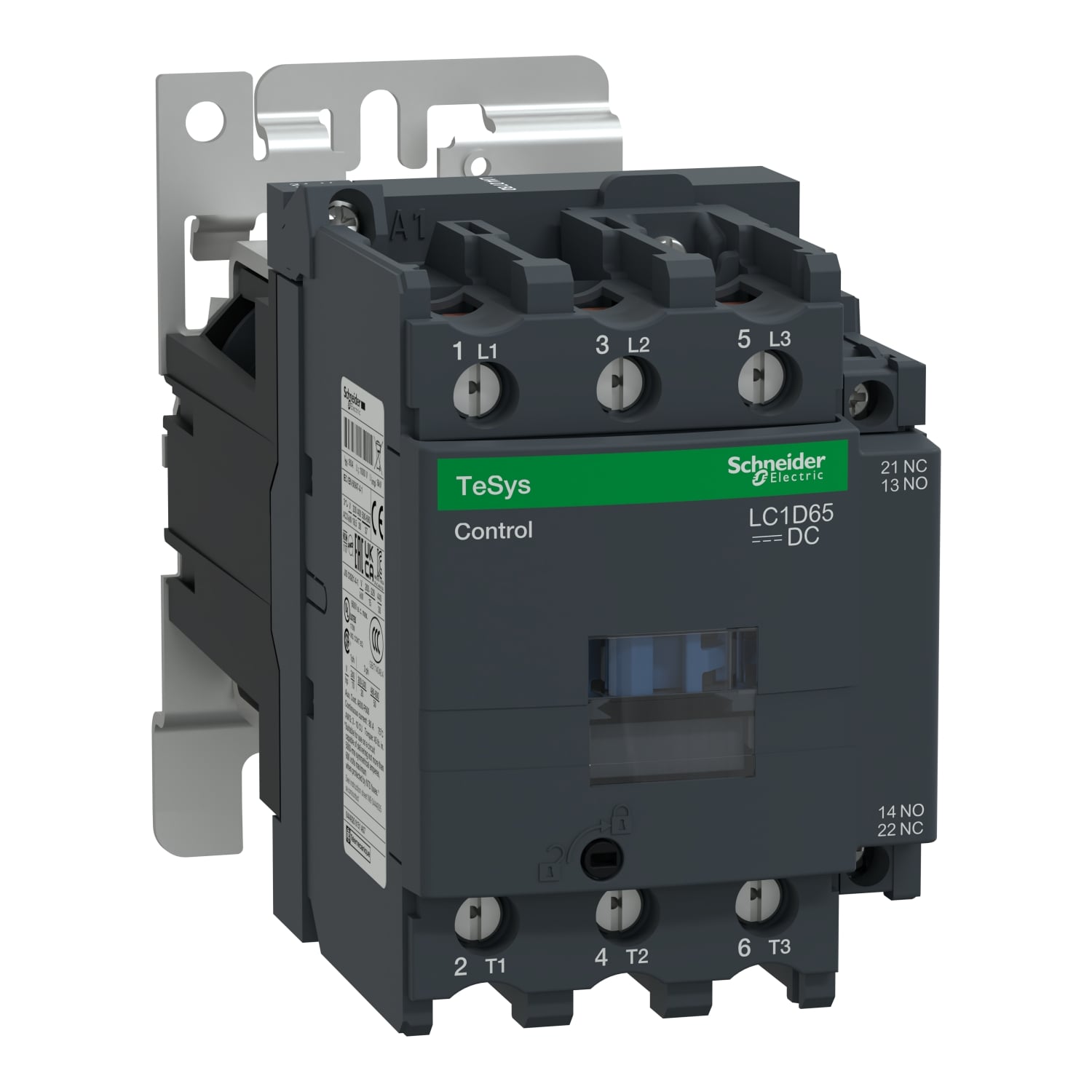 LC1D65FD 65A 110VDC 1NO+1NC Контактор электромагнитный Schneider Electric