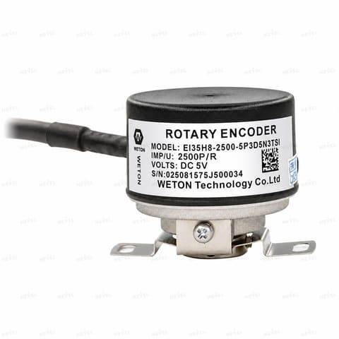 EI35H8-2500-5P3D5N3TSI 2500 P/R Line Driver 5VDC Инкрементальный энкодер с полым валом Ø8мм для серводвигателей WETON — 1