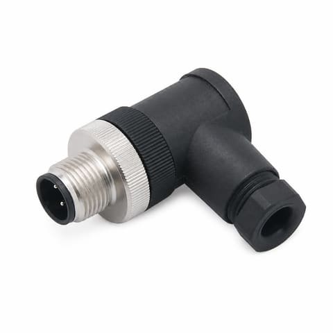 M12 4-pin папа Разъём угловой без кабеля