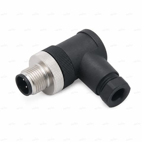 M12 4-pin папа Разъём угловой без кабеля — 1