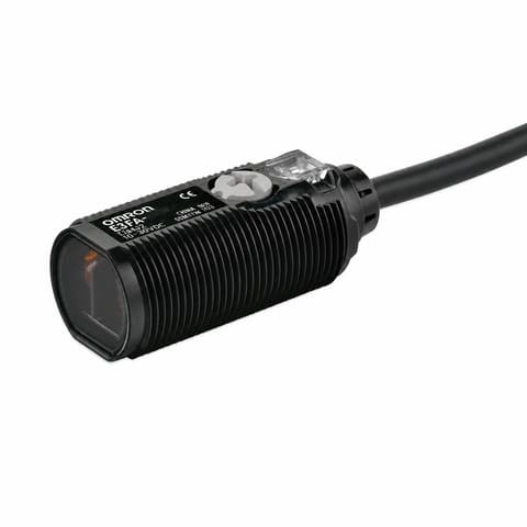 E3FA-RP11 NO+NC PNP 10-30VDC Ретро-рефлекторный фотоэлектрический датчик M18 дальность 4м трёхпроводной