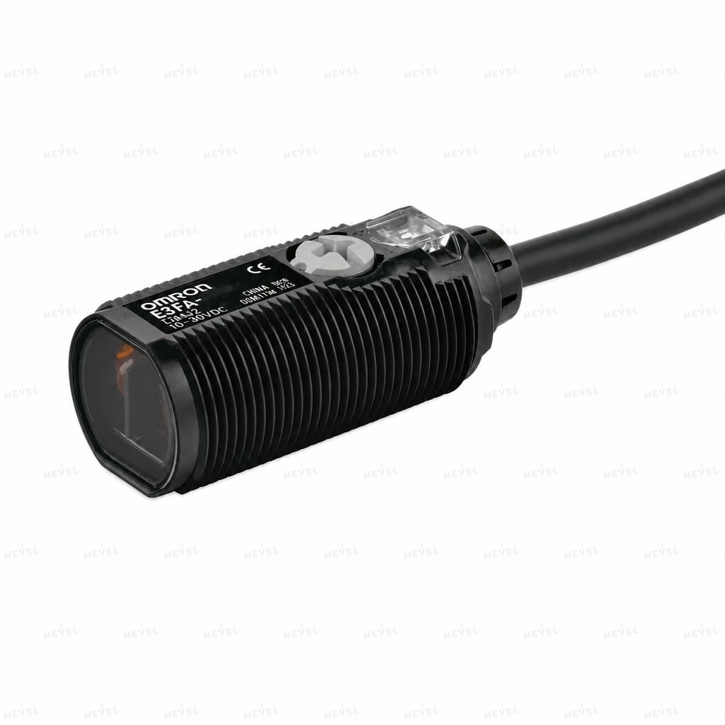 E3FA-RP11 NO+NC PNP 10-30VDC Ретро-рефлекторный фотоэлектрический датчик M18 дальность 4м трёхпроводной