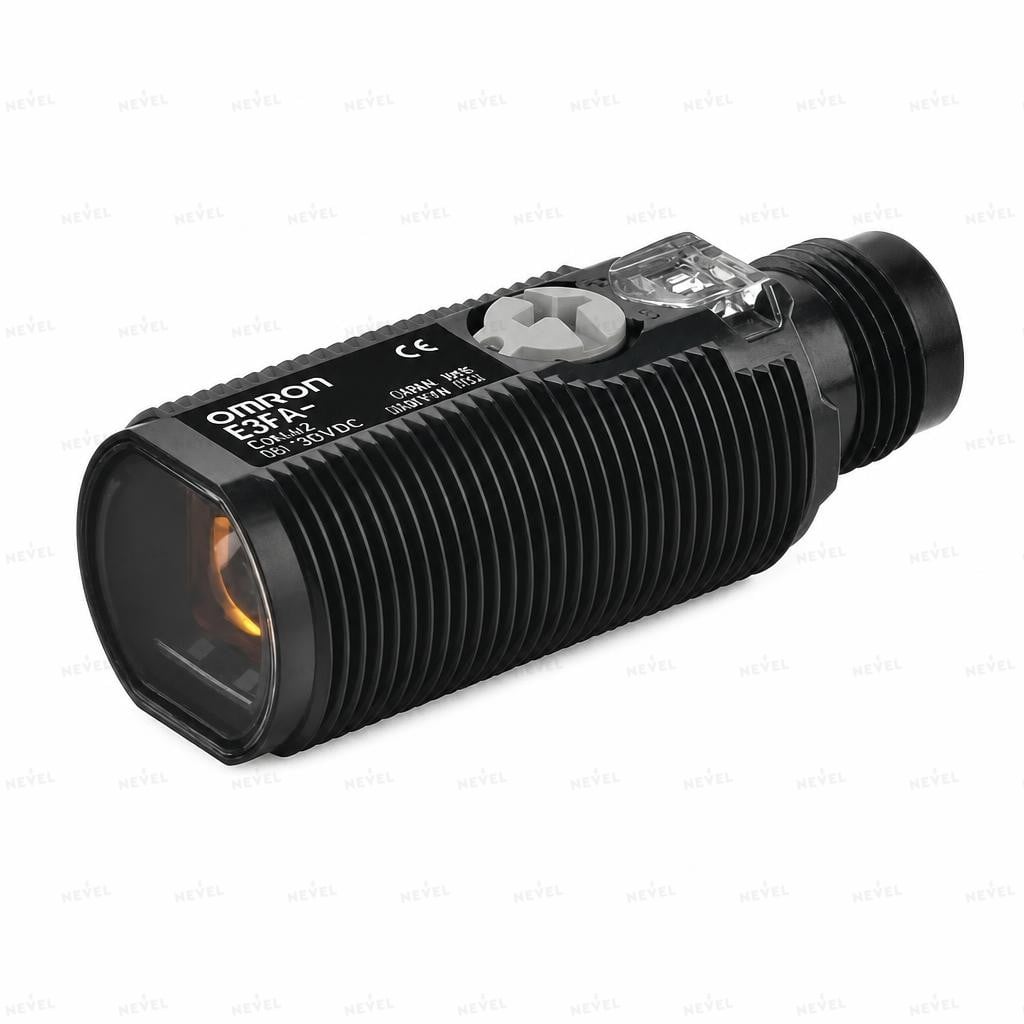 E3FA-RP22 NO+NC PNP 10-30VDC Ретро-рефлекторный фотоэлектрический датчик M18 дальность 500мм с разъёмом M12