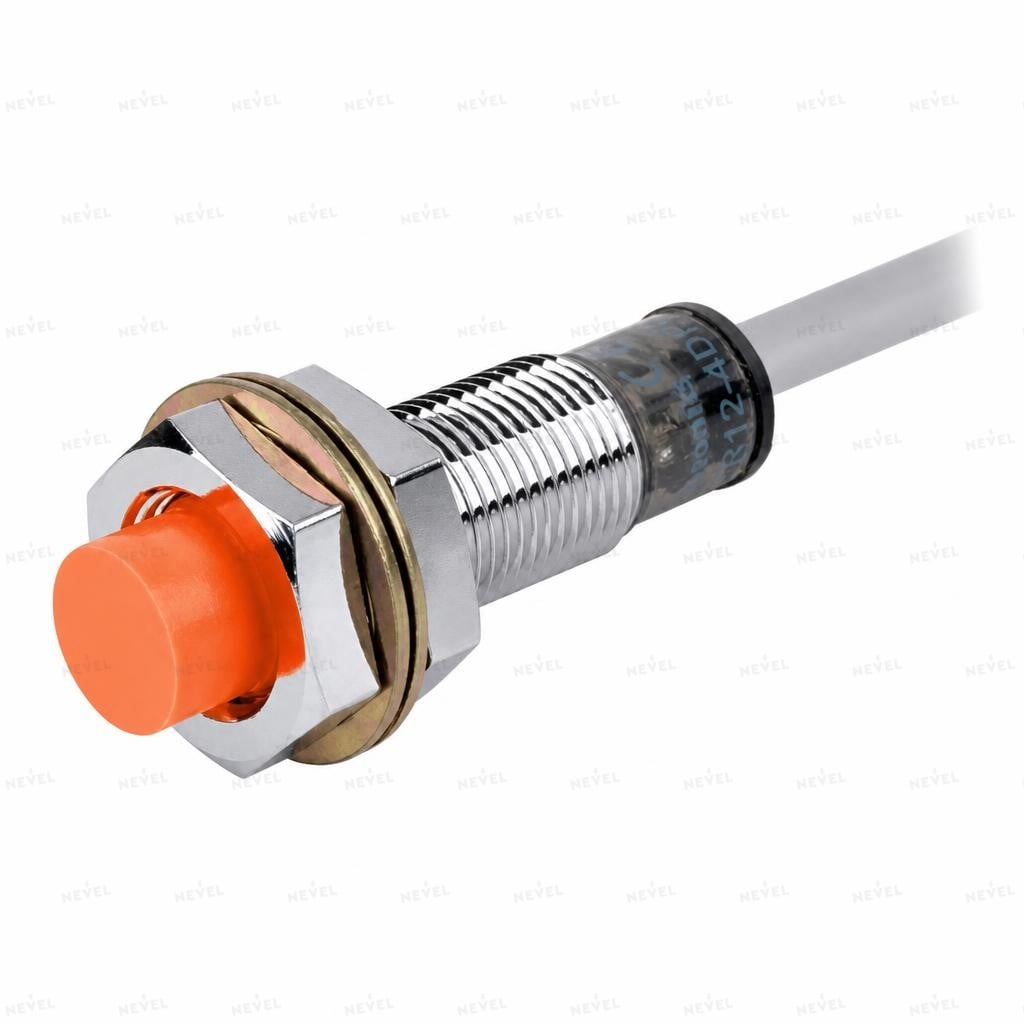 PR12-4DP2 NC PNP 10-30VDC Датчик индуктивный M12 дистанция 4мм трёхпроводной