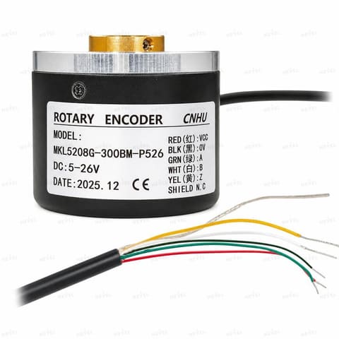 MKL5208G-300BM-P526 300 P/R Push-Pull 5-26VDC Инкрементальный энкодер с измерительными колёсами (комплект) — 3