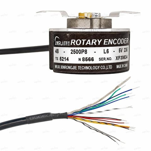 TS5214N8566 (48-2500P8-L6-5V) 2500 P/R Line Driver 5VDC Инкрементальный энкодер с полым валом Ø8мм для серводвигателей — 2