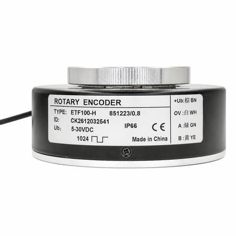 ETF100-H 1024 P/R Push-Pull 5-30VDC Инкрементальный энкодер с полым валом для башенных кранов