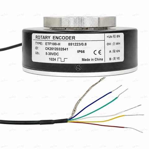 ETF100-H 1024 P/R Push-Pull 5-30VDC Инкрементальный энкодер с полым валом для башенных кранов — 2