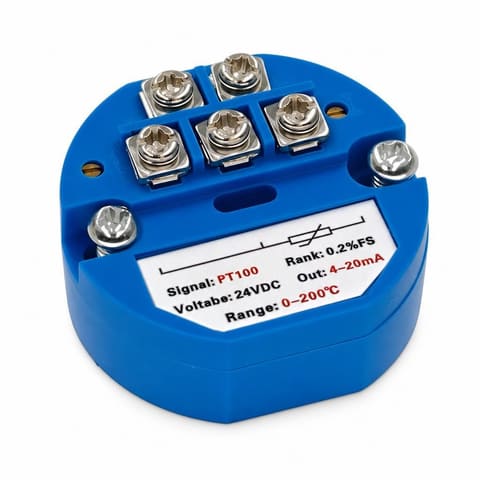 Pt100 0…200°C Нормирующий преобразователь 4-20mA 24VDC