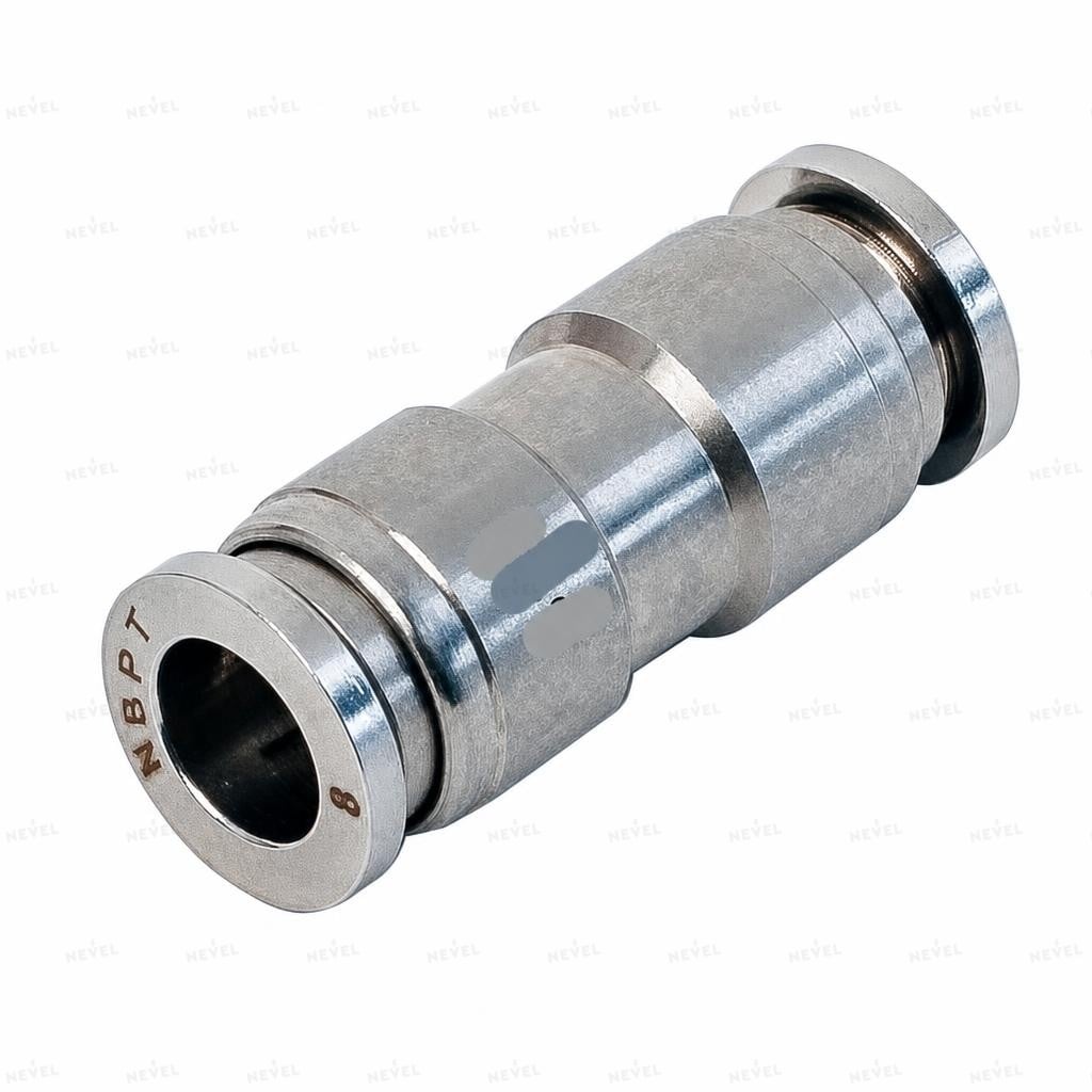 MPG 12-8 Ø12→Ø8mm toʻgʻri oʻtish metall tsangli fiting