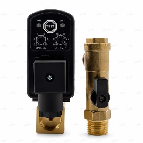 MIC-HP40 220VAC Клапан с таймером автослива конденсата G1/2 до 40 бар