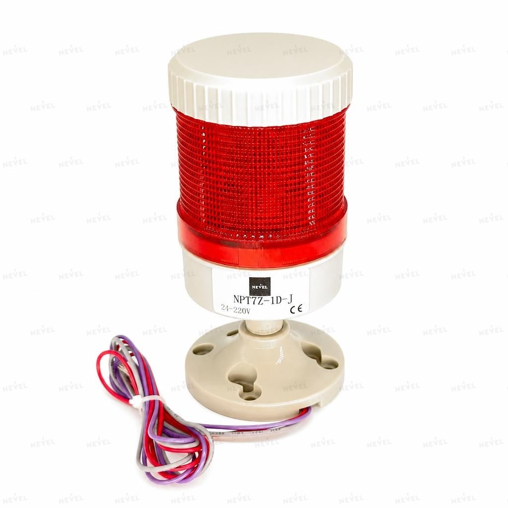 NPT7Z-1D-J Сирена сигнальная красный 24-220VAC/DC