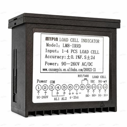 LM8-IRRD tok chiqishli tarozi kontrolleri 4-20mA 90-260VAC/DC 96x48 MYPIN — 2