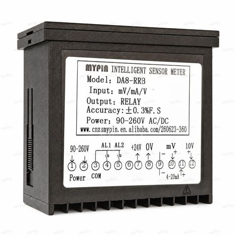 DA8-RRB analog signallar oʻlchagichi mV/mA/V RELAY 90-260VAC/DC 96x48 MYPIN — 2
