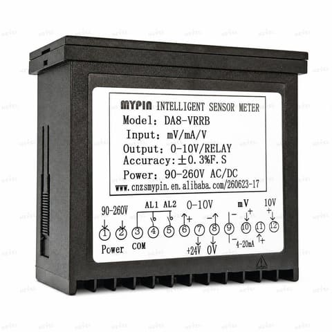 DA8-VRRB Измеритель аналоговых сигналов mV/mA/V с выходом 0-10V 90-260VAC/DC 96x48 MYPIN — 2
